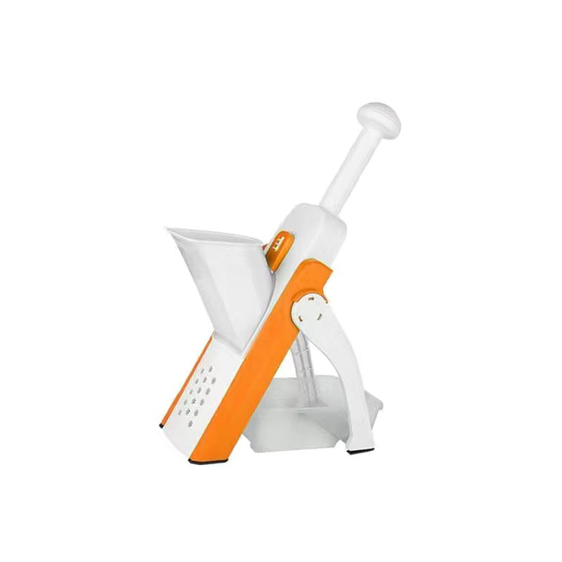 Versatile Vegetable Slicer with Adjustable Safety Features