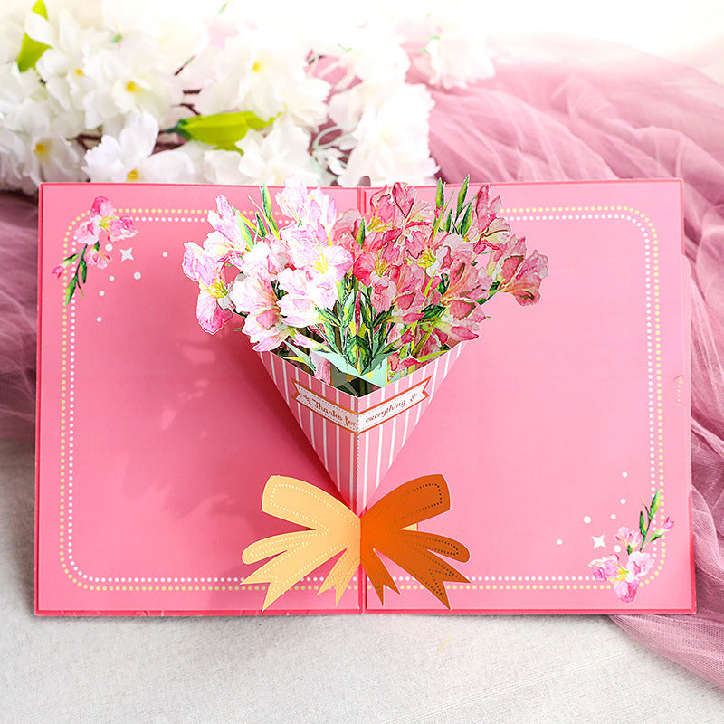 Artistic Pop-Up Greeting Card for Mother's Day