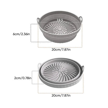 Reusable Silicone Baking Tray for Air Fryer – Grill Pan