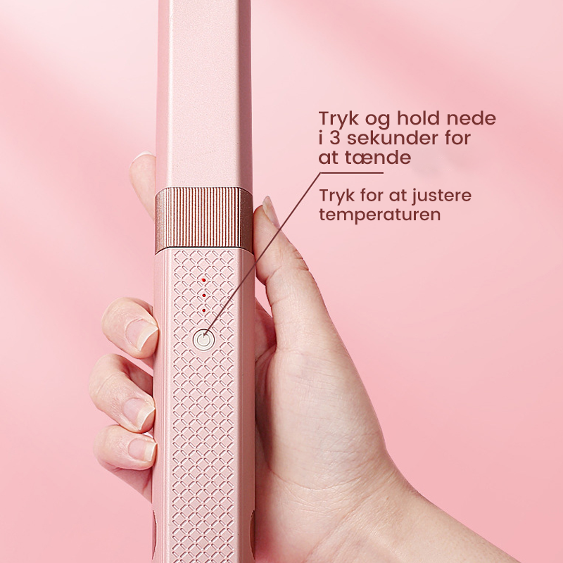 Versatile Cordless Hair Straightener and Curler