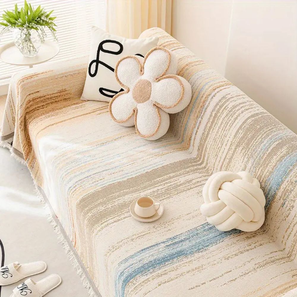 Elegant Stripe Protectant for Your Couch