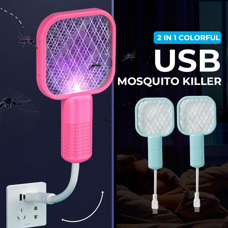 USB Mosquito Repellent with LED Light and Safety Net – Dual Function