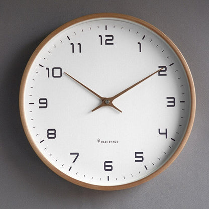 Scandinavian Style Wooden Wall Clock – Simple and Elegant Design