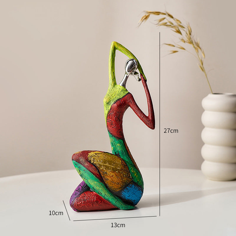 Vibrant Woman Sculpture | Artistry for Your Home