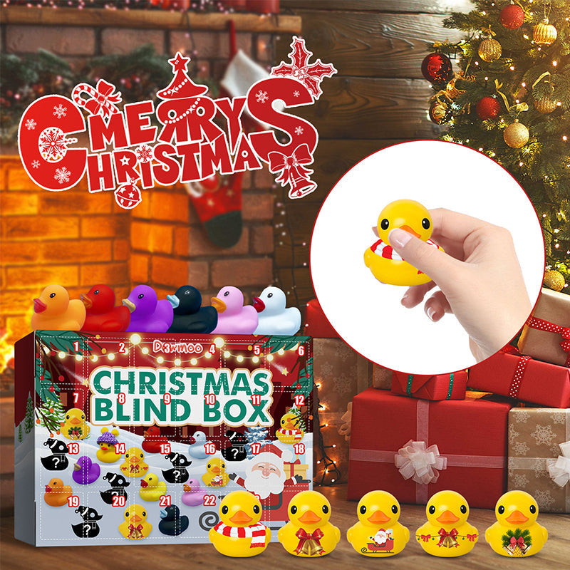 Joyful Countdown: 24 Festive Rubber Ducks for Kids