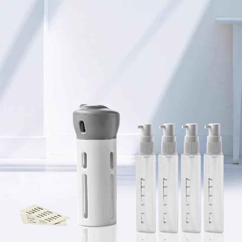 Portable Skin Care Dispenser Bottle - 4-in-1 Multi-Function