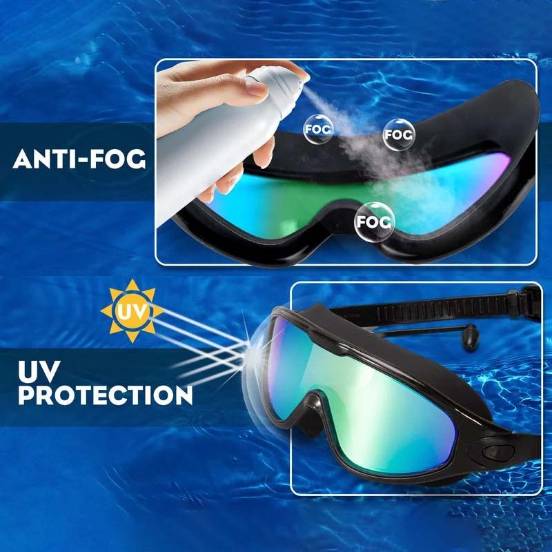 Wide Angle Anti-Fog Swimming Goggles