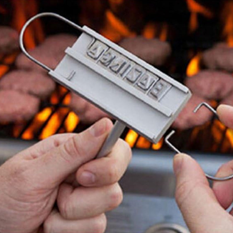 Meat Branding Iron for BBQ Grilling