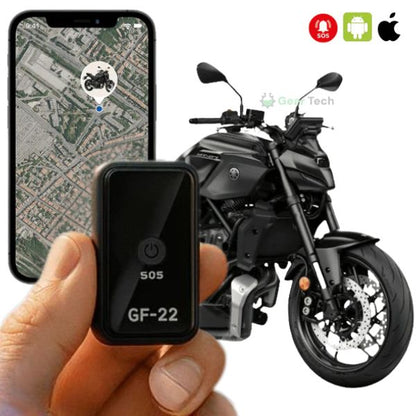 Motorcycle GPS Tracker - Waterproof, Magnetic, No Subscription Needed for Global Use