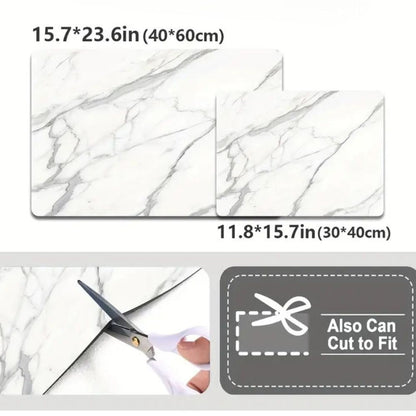 Elegant Marble Design Drying Mat for Effortless Cleanup