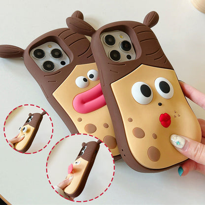 Cartoon Frog Phone Case – Charming Gift Option
