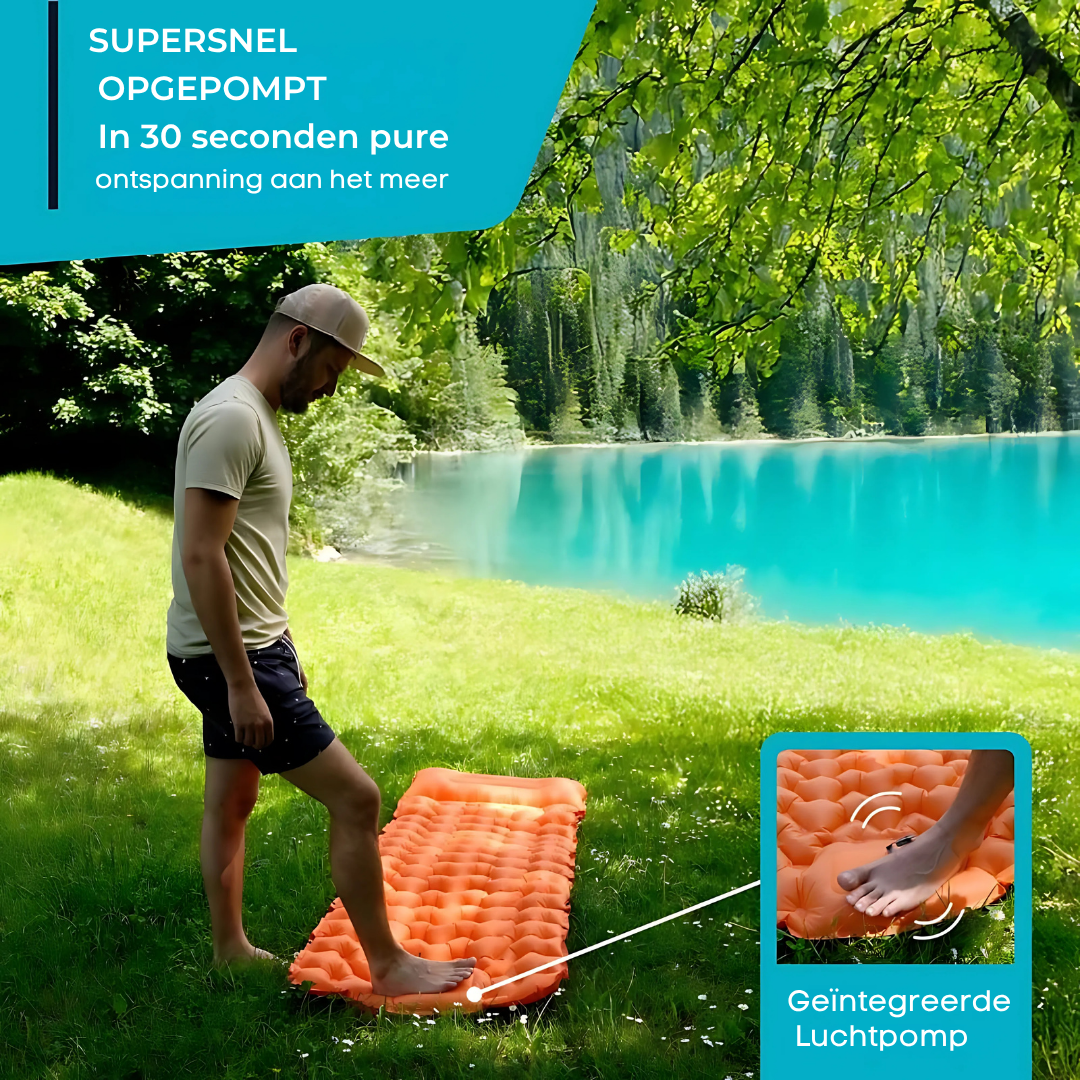 Self-Inflating Air Sleeping Mat – Lightweight, Compact, 10 cm Thickness
