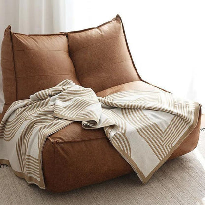 Cozy Haven Reversible Knit Throw Blanket