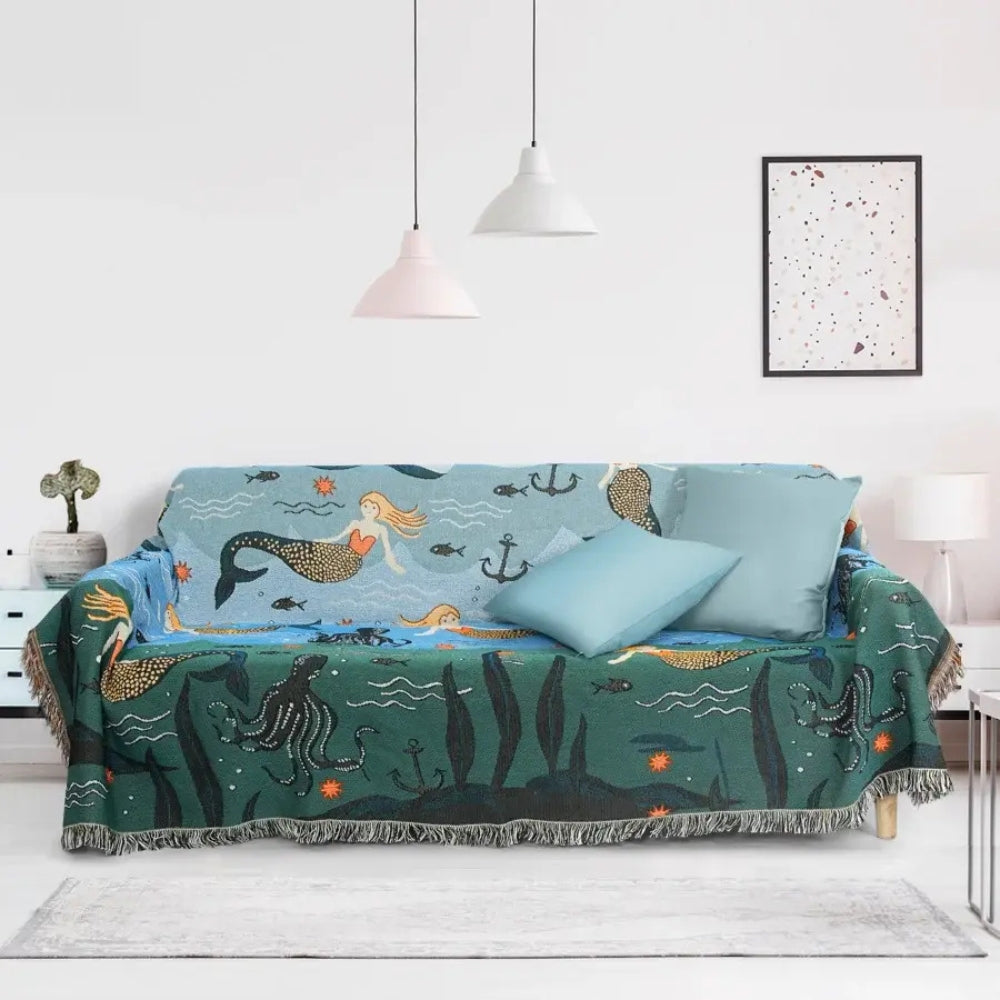 Enchanting Oceanic Sofa Protector