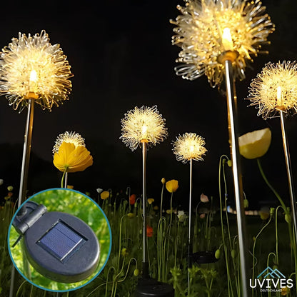 Waterproof Solar Garden Light in Dandelion Design