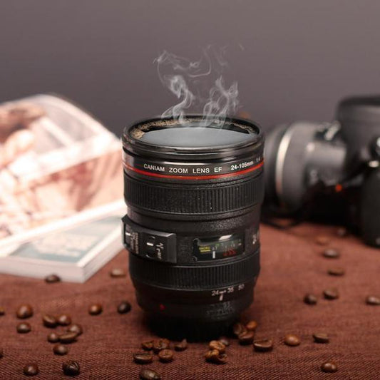 Camera Lens-Shaped Coffee Mug