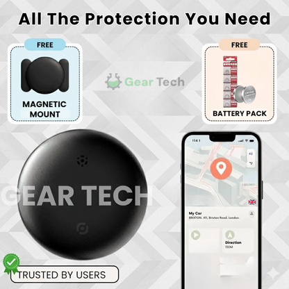 24/7 Security Car Tracker with Mobile App Access – Compact Design