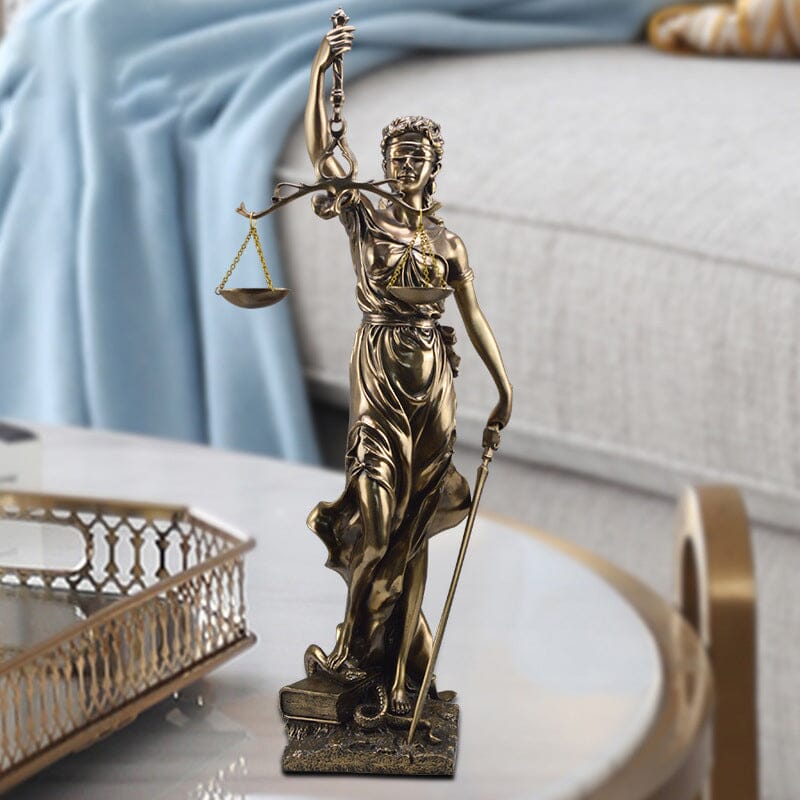 Justice Goddess Decorative Statue