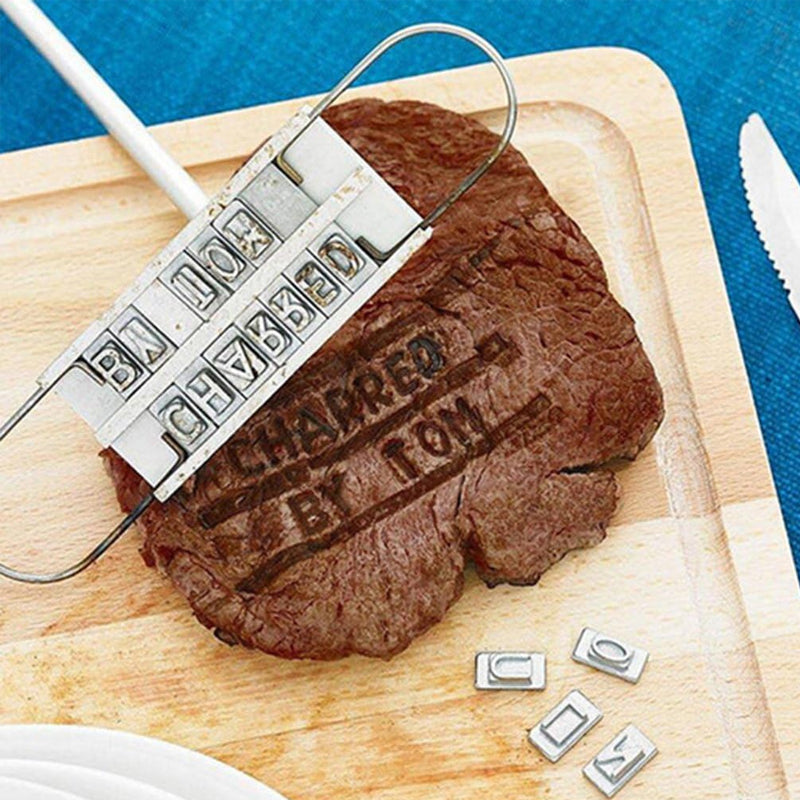Meat Branding Iron for BBQ Grilling