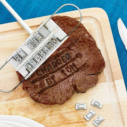 Meat Branding Iron for BBQ Grilling