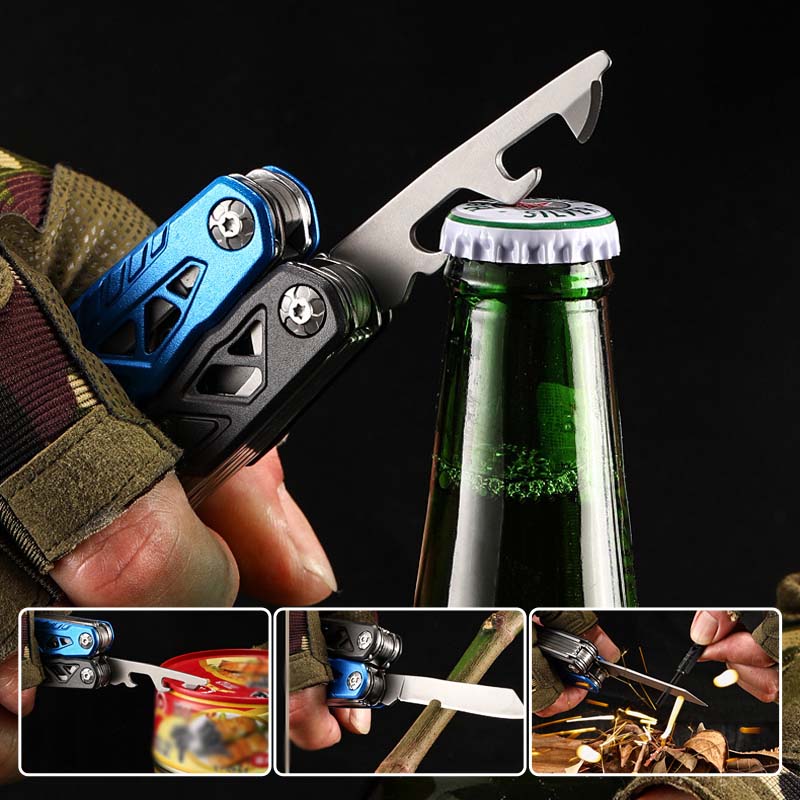 Folding Body Ball Hammer in Stainless Steel - Multifunction Tool