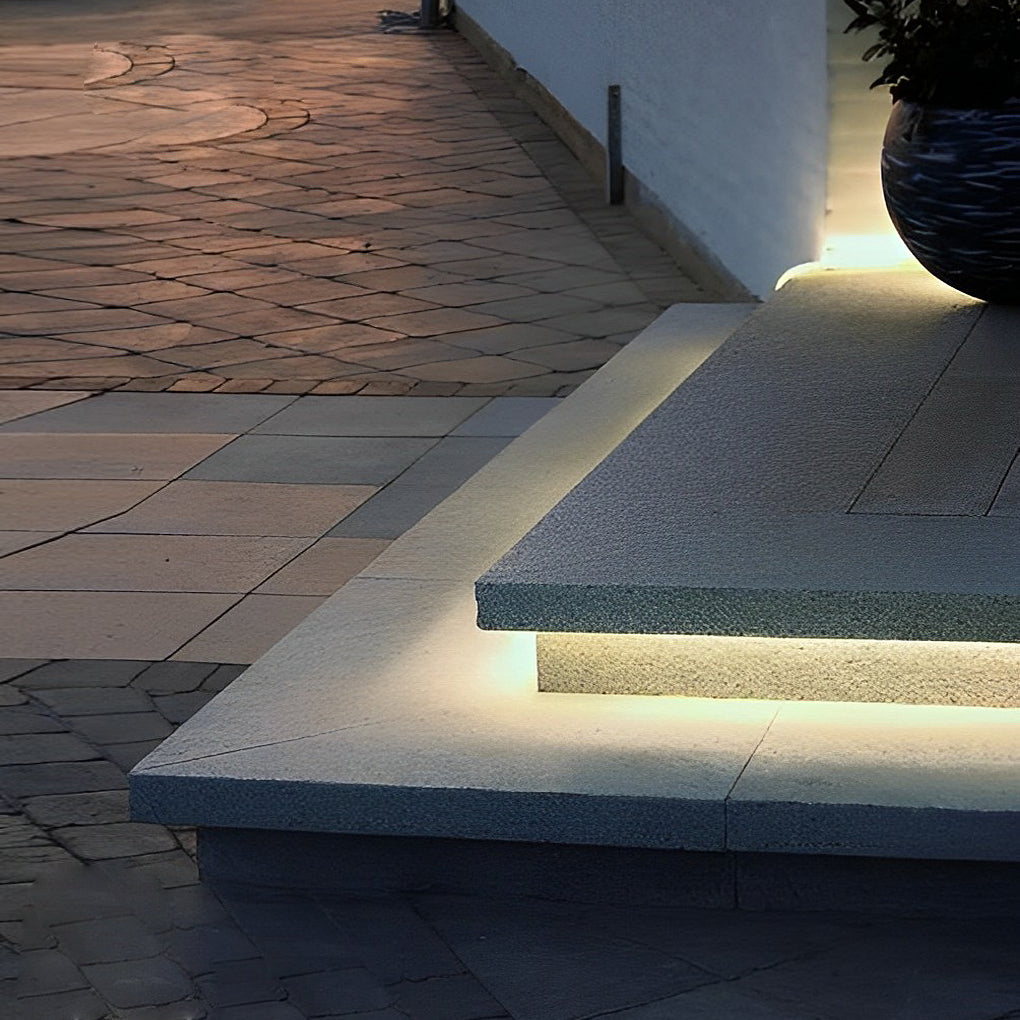 Modern Waterproof LED Stair Lighting - 0.39'' Flexible Recessed Strip