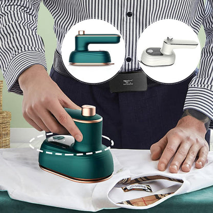 Portable 2-in-1 Steamer for Dry and Steam Ironing | 30s Heat-Up, 50ml Tank | Precision Tip for Collars & Cuffs