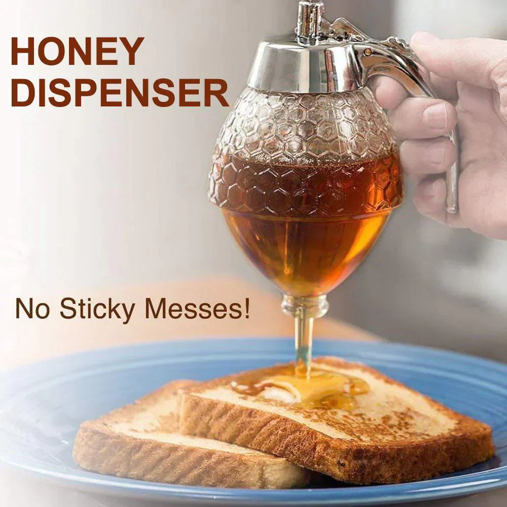 Easy Pour Honey Dispenser with Warm Water Base