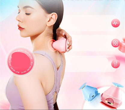 Self-Massage Ball with Suction Cup | Advanced Trigger Point Technique for Muscle Relief and Pain Reduction
