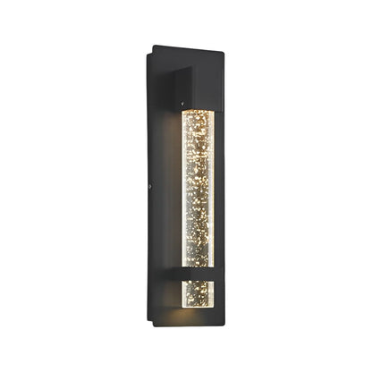 Outdoor Wall Light with Bubbles Glass – 11.8 Inch Waterproof Hardwired