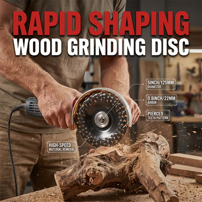 Precision Wood Shaping Disc for Angle Grinders | Effortless Shaping, Smoothing & Carving