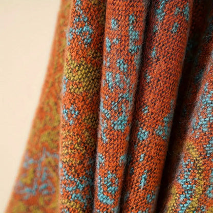 Elegant Jacquard Blanket Wrap for All Seasons