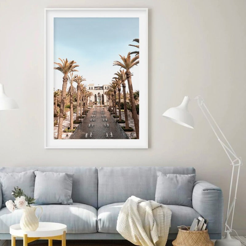 Canvas Wall Art Painting - Daylight Landscape in Architectural Style