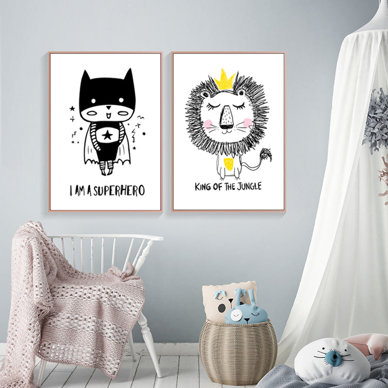 Superhero Baby Canvas Wall Art Print