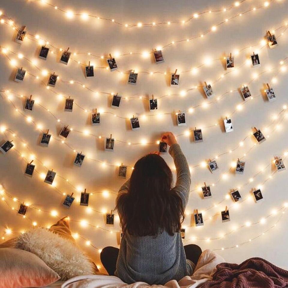 LED String Lights with Clips – Decorative Fairy Lights