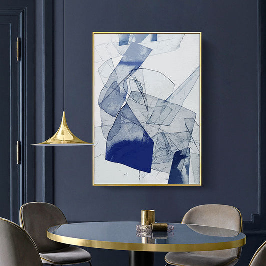 Elegant Blue Abstract Canvas Art for Modern Spaces