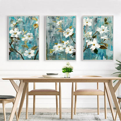 White Flower Canvas Art - Wall Decor Print