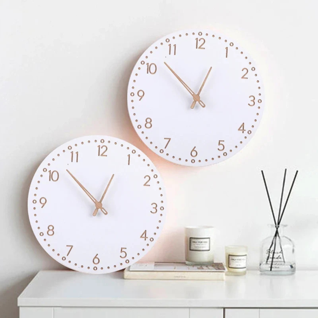 Natural Wood Home Decor – Wall Clock in Rustic Design