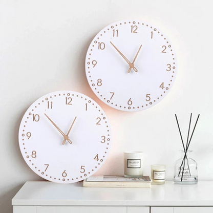 Natural Wood Home Decor – Wall Clock in Rustic Design