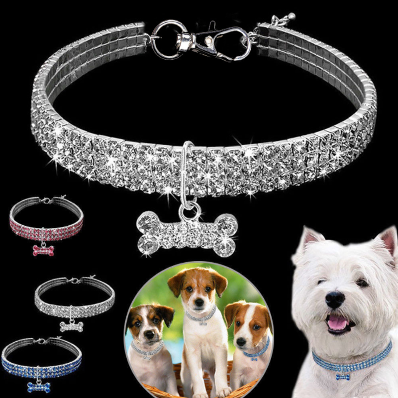 Charming Crystal Dog Collar for Pets