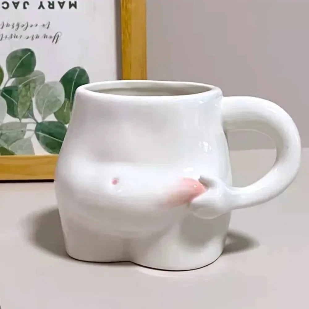 Large Ceramic Coffee Mug for Belly Fat Reduction
