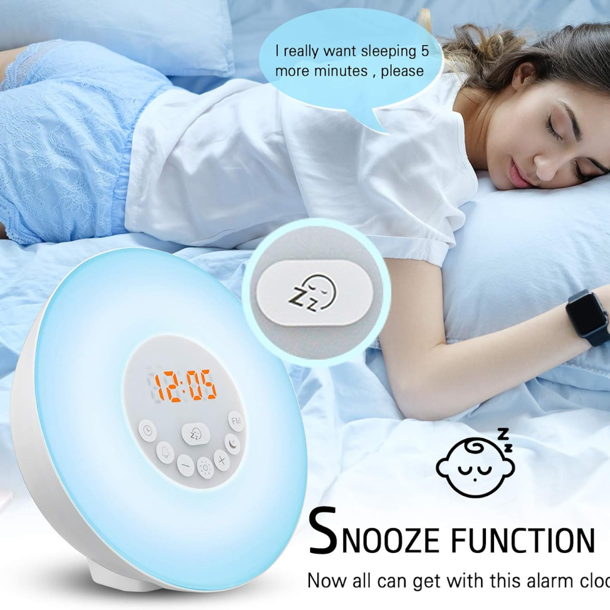 Gentle Sunrise Alarm Clock for a Refreshing Morning