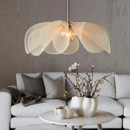Retro Textile Ceiling Lamp – Vintage Fabric Pendant Light