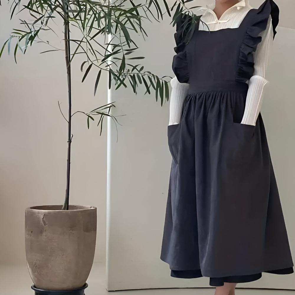 Charming Lace-Trimmed Apron for Every Occasion