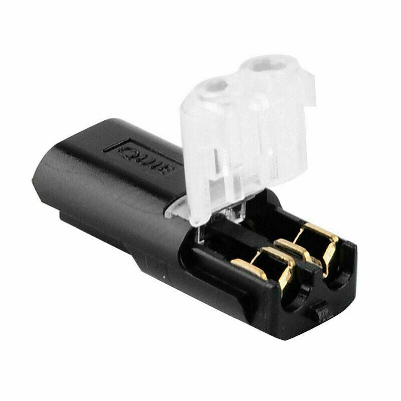 Dual-Core Connector with Secure Fastening Clip