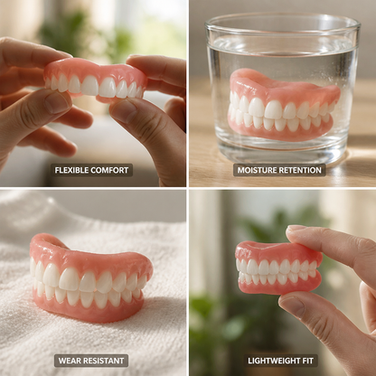 Flexible Comfort Denture Liner Kit for Secure Fit
