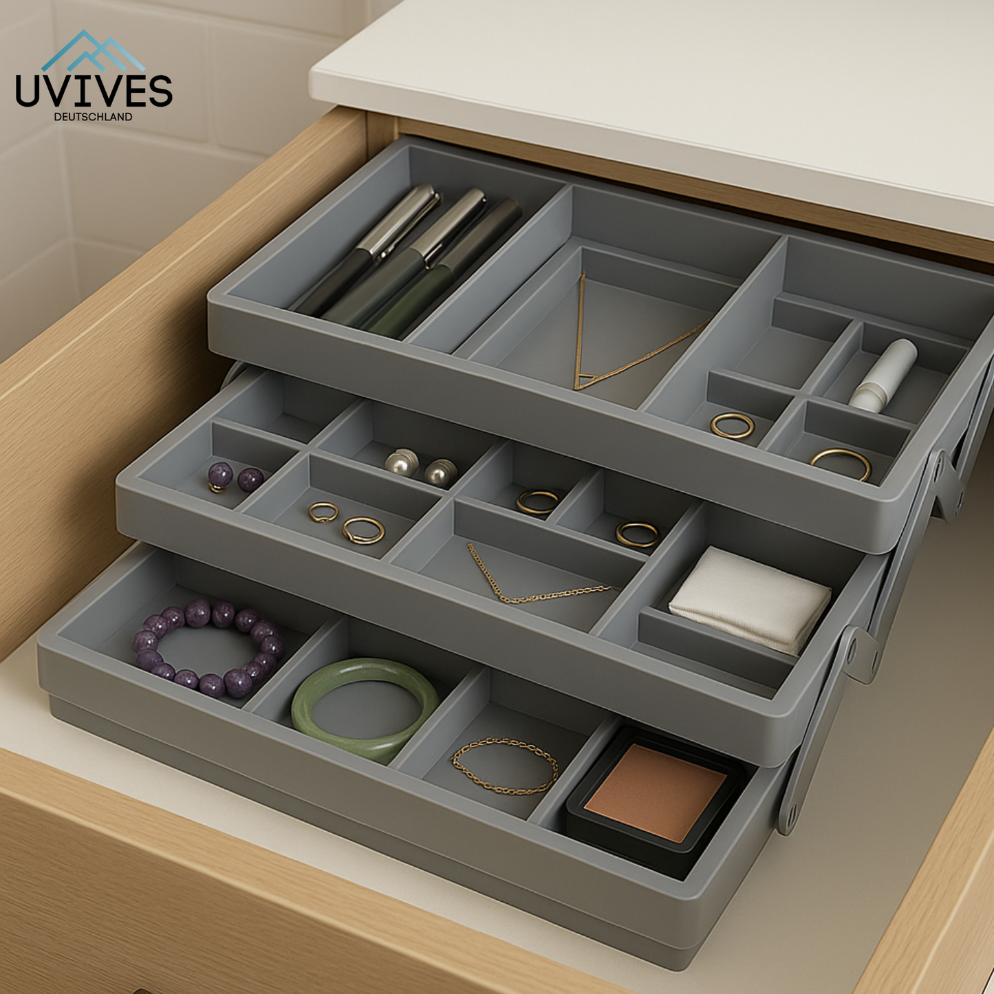Adjustable Smart Drawer Organizer - Expandable Storage Solution