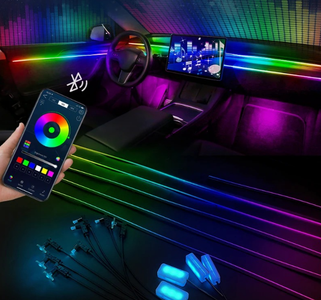 Transform Your Car's Interior with Vibrant LED Lighting