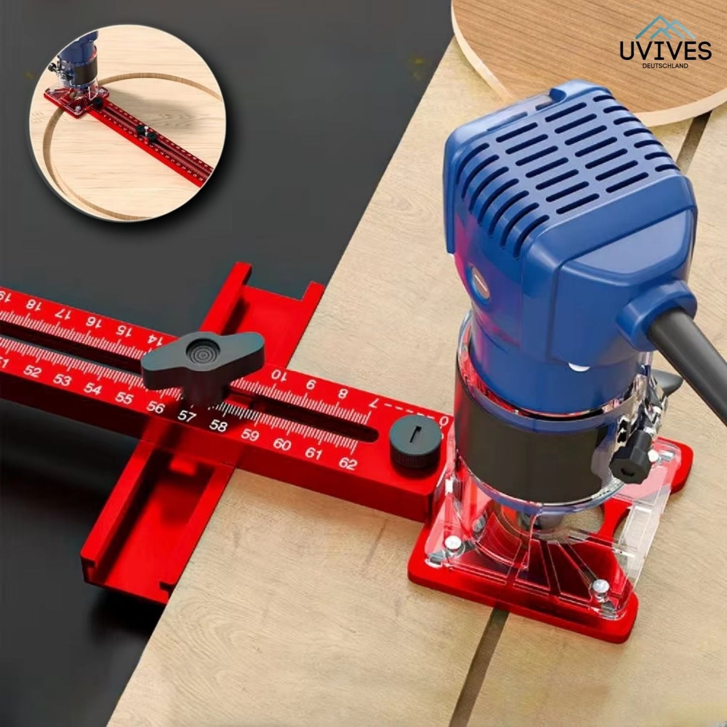 Precision Woodworking Router Template - Aluminum Alloy for Professionals & DIY