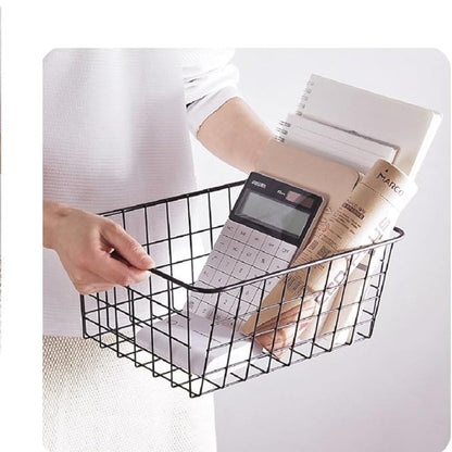 Stylish Iron Storage Basket for Organized Living
